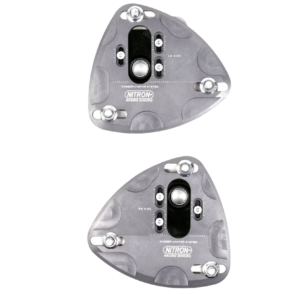 Nitron Adjustable Front Top Plates for Mitsubishi Lancer Evolution VII–IX (2001–2007)